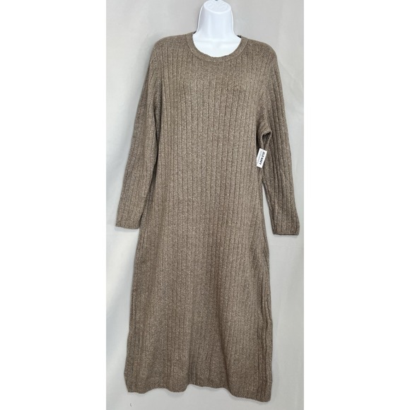 Old Navy So Soft Sosoft Cocoon Sweater Midi Dress Crew Neck Long Sleeve 2X NWT - Picture 1 of 11